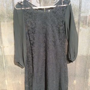 Black lace dress